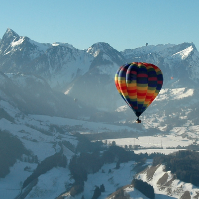 Vol face au Mont-Blanc